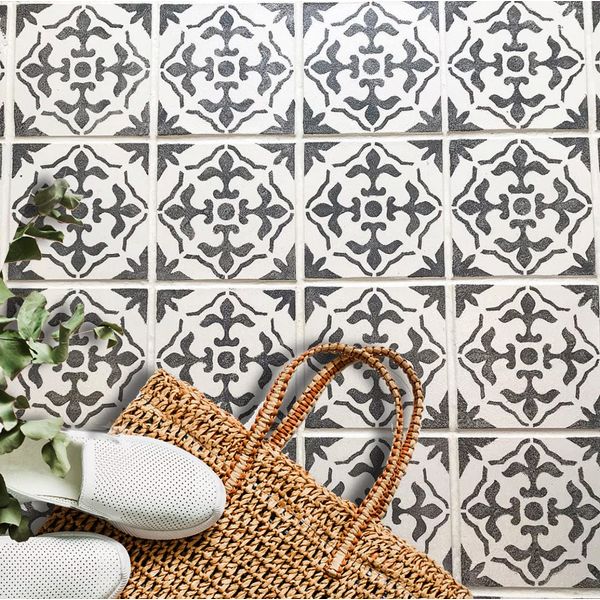 2 x Stencil for Tiled Surface - Bathroom Kitchen 4" (100mm) Gibraltar