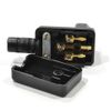 kenable Heavy Duty Rewireable Right Angle IEC C13 Female Socket Plug 10A 250V