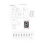 5 PCS 1.8 inch 1 Digit Blue Led Display Digital Tube 7 Segment Common Cathode