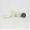 E27 Thread Pull Chain Lampholder,E26 E27 Vintage Edison Screw Plastic Light Socket Pendant Fitting Set (White)