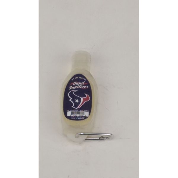 Official NFL Licensed Carabiner Clip Travel Hand Sanitizer Houston Texans