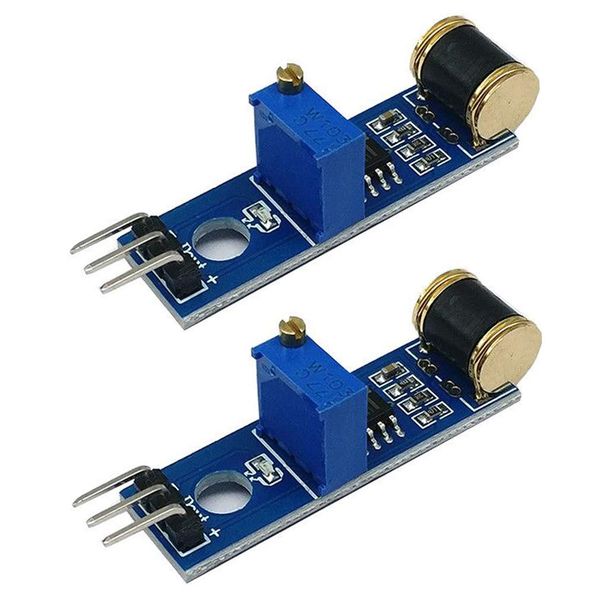 Hailege Set of 2 801S Vibration Sensor Module Vibration Module Analog Output Adjustable Sensitivity