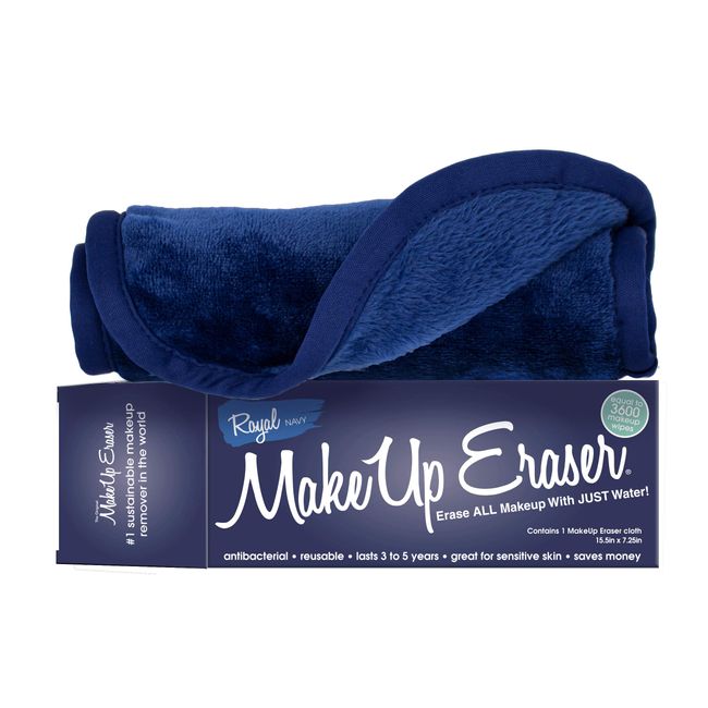 The Original MakeUp Eraser, Erase All Makeup With Just Water, Including Waterproof Mascara, Eyeliner, Foundation, Lipstick, and More (Royal Navy)