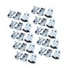 A ABSOPRO 20 Pcs Plastic Cover Shell Housing Gray for D Sub DB9 9Pin Connector Item Replacement