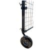 10" x 3" Adjustable Gate Wheel Solid Rubber Metal/Pipe Fits 1 5/8"-2" Round Tube
