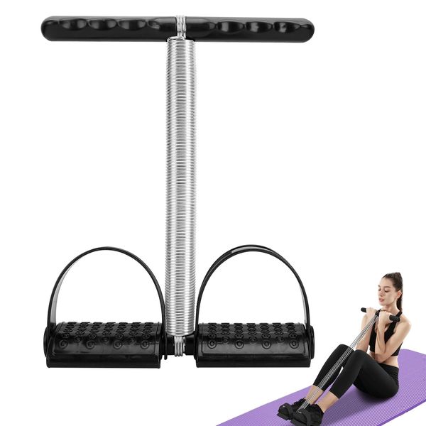 Elastic Sit Up Equipment, Abdominal and LegTrainer, Pedal Puller resistance band, Sit Up Fitness Equipment for Home Gym, Full Body Strength Training, Stair Climbing Steps with Handle for Adults and Children