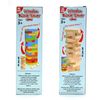 Wooden Block Tower Game 51 Rectangular Pcs Hardwood Set Block Stacking, Stack Crashing Game Color Wood