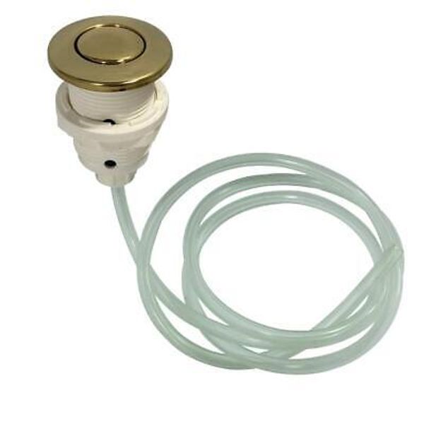 KA312 Trimscape Disposal Air Switch Button, Polished Brass