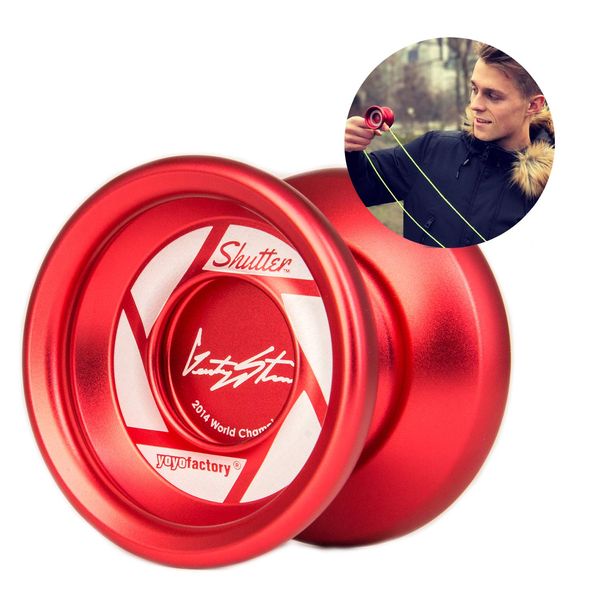 YoyoFactory SHUTTER Yo-Yo - Red (World Yoyo Champion Pro Model)