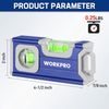 WORKPRO Small Level 4-1/2 Inch Magnetic Aluminum Alloy Construction