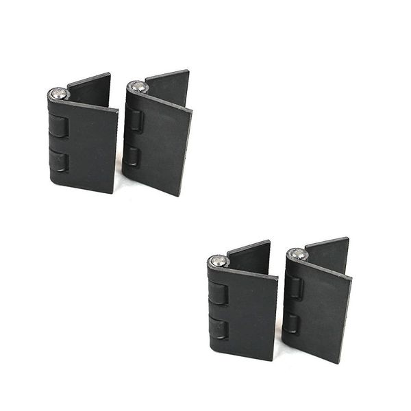 Bobco Metals Heavy Duty Weldable 2 Pairs 4" x 4" Gate Hinges-Steel Butt Hinge /HVY Gates Doors