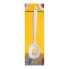 Thunder Group W7103 12" White Melamine Slotted Serving Spoon - 1 Doz