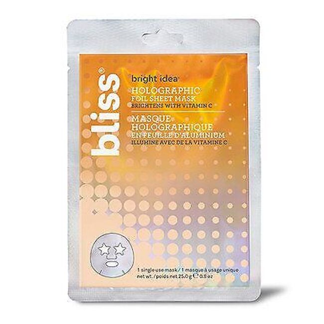 Bliss Bright Idea Face Mask Holographic Foil Sheet Mask (Pack Of 2)