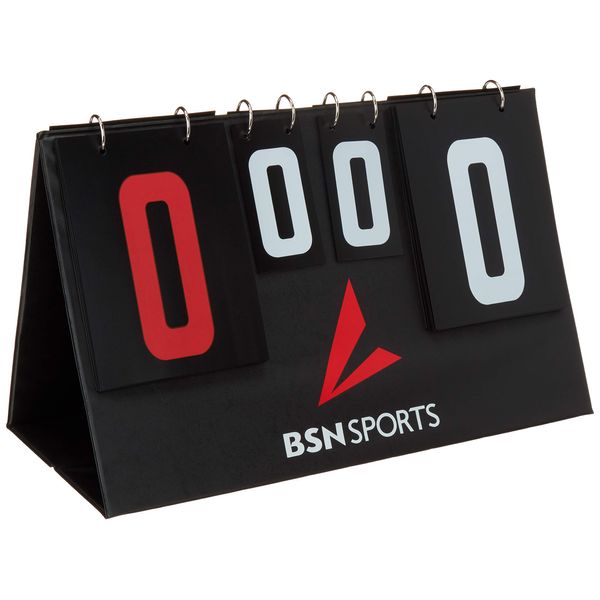 BSN Manual Tabletop Multi-Scoreboard, Double Sided Black, 7"H x 15"W