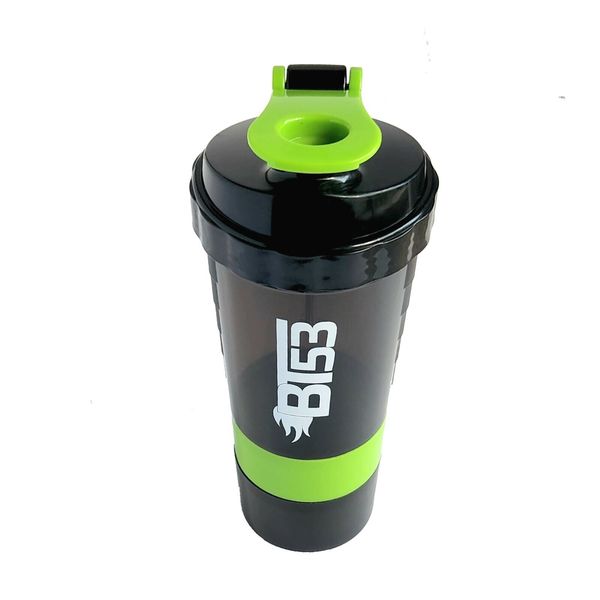 BT53  Protein Shaker Bottle, Sports Water Bottle, 500ml/17oz BPA Free(Green)