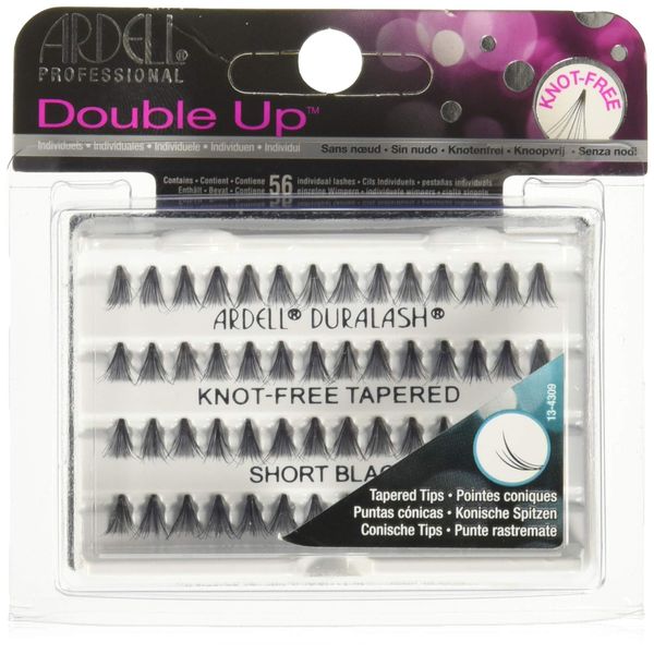 ARDELL Double Up Soft Touch Knot-Free Eye Lashes, Short, Black