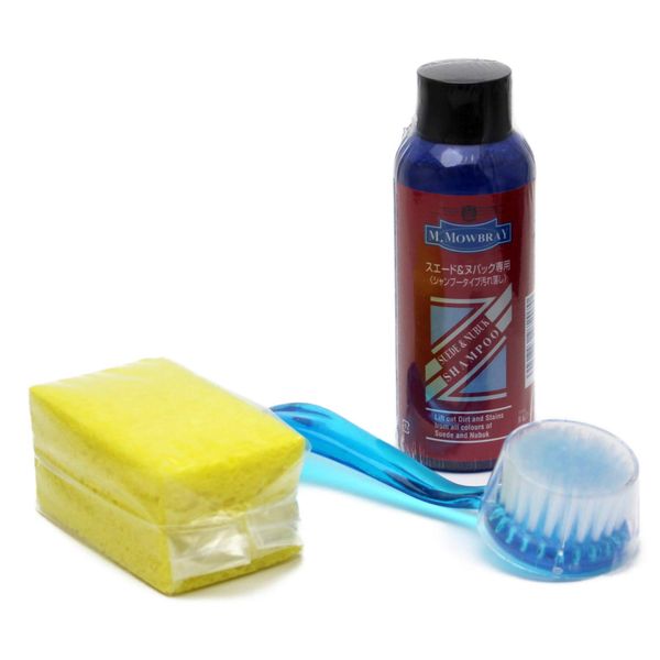 M Mowbray Suede Shoe Washing Kit, Suede Cleaning Kit, colorless