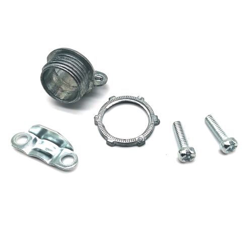 50 Pcs Cable Connectors, 1/2 inch Clamp Type Connectors, Wire Clamps for Electric Wires, Conduit Protection, Zinc Alloy Conduit Clamp, Electrical Box Connectors