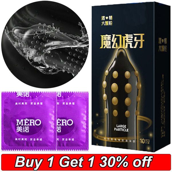 10Pcs Condoms Tight 52Mm Spike Small Size Ultra Thin Latex Condom Men Products