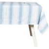 HOGARYS Tablecloth and Napkins Set, Polyester, Blue Cord, 150_x_150cm