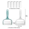 7pcs Sticky Lint Roller, Extra Sticky Lint Remover Brush with Handle for Clothes