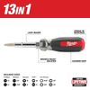 Milwaukee 13-in-1 Cushion Grip Screwdriv