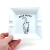 Ceramic Ashtray Nice Butt, Gift for smoker who loves cats