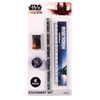 Mandalorian 4 PCS Pencil Stationery Set Gift Character School Sharpener Ruler