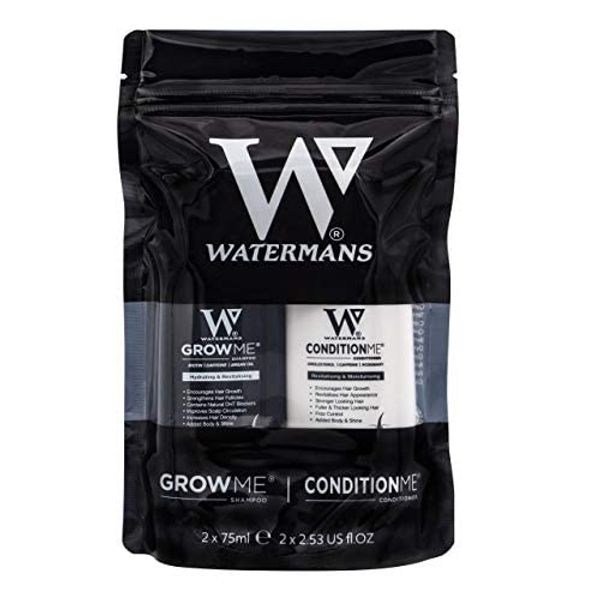 Watermans Grow Me minis Travel shampoo and conditioner set - Great for your gym bag