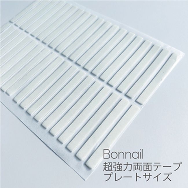 Bonnail Super strong double-sided tape 38 pieces Plate size Nail chip attachment Sample chip display Color chart display Clear Transparent Gel nail Nail art design Self-nail Nail artist Nail salon Nail goods Nail supplies New