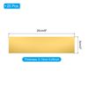 20 Pack 8"x2" Blank Name Plates Custom Engraved Name Plate Gold Black