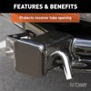 2" Black Steel Hitch Tube Cover (Packaged)