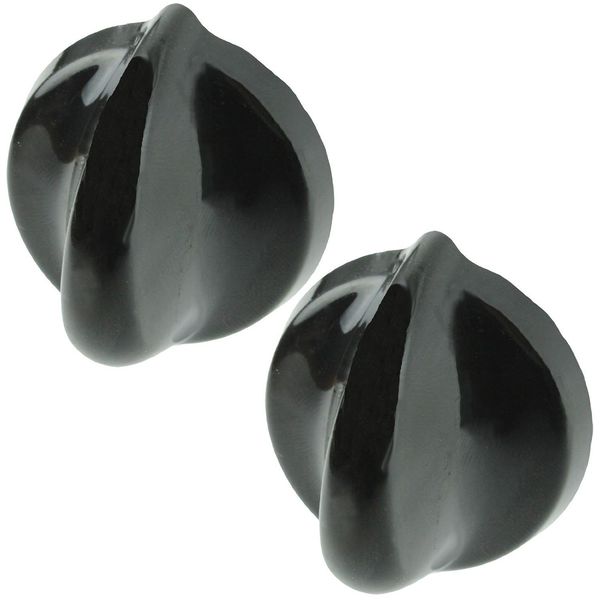 Belling Genuine Temperature Control Knob for Oven Cooker Hob (Black) (Pack of 2)