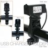 Motorcycle USB Power Supply Charging Output, 2.4 A Fast Charging Holder Mount iPhone, Android, iPhone, Android Smartphone