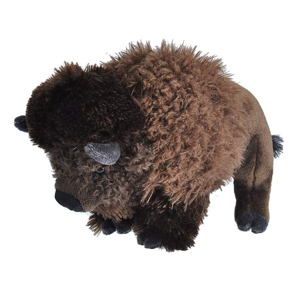 Wild Republic Bison, Cuddlekins, Stuffed Animal, 12 inches, Gift for Kids, Plush Toy, Fill is Spun Recycled Water Bottles