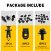 28pc Car Engine Shield Splash Hardware Bumper Kit Bolt Body Screw nut Clip Rivet