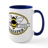 CafePress Certified Natural Beekeep 15 oz (444 ml) Ceramic Coffee Mug