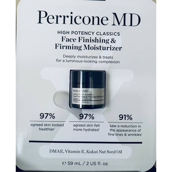 NEW Perricone MD High Potency Classics Face Finishing & Firming Moisturizer 2oz