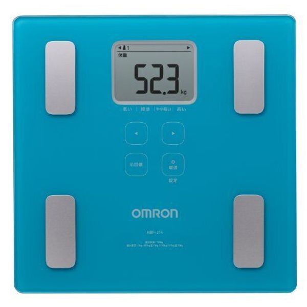 OMRON Body Composition Meter Blue HBF-214-B Weight Scale Japan 192597