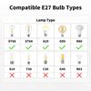 FIRMERST Outdoor Pendant Light Fitting with Plug, E27 Lamp holder 1m Rubber Cable IP44