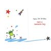 Jonny Javelin Boy Age 5 Birthday Card - Fireman