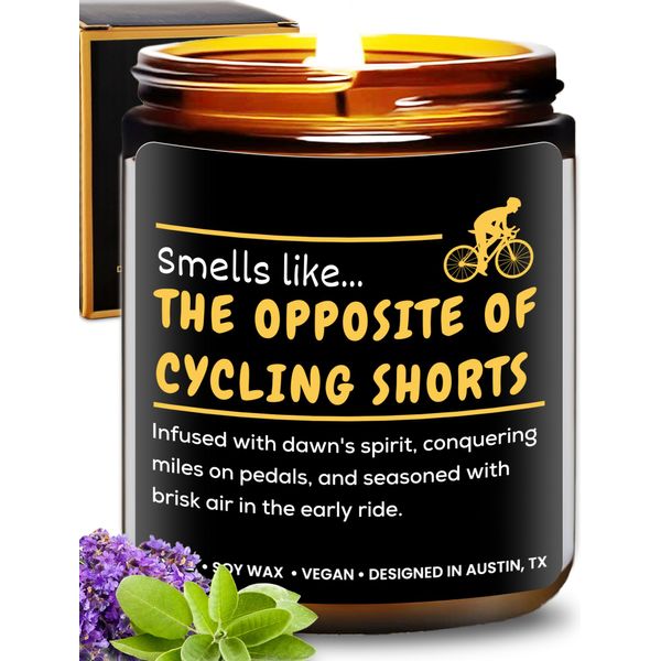 Funny Cycling Candle, Best Unisex Bike Gifts for Bikers, Novelty Gifts for Mountain Bikers, Cyclists Presents for Men, Bicycle Enthusiasts, Biking Gift for Bicycle Riders Men, Best for Cyclists