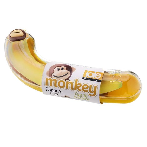 Joie Monkey Banana Pod, Storage, Kitchen Gadget, Food Saver, Oxidation, Snap-On Lid, BPA Free, Dishwasher Safe