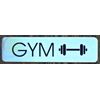 GYM SIGN (2x7.75, BRUSH SILVER,ALUMINUM) -REF24-1027