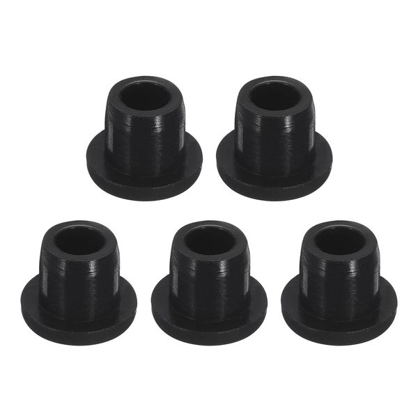 sourcing map 5 Pcs Black Plug Holes, Waterproof Rubber Button Plug for 10mm / 0.39" Hole