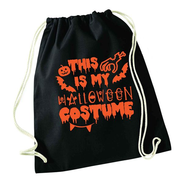 Flox Creative Black Drawstring Bag This is my halloween costume