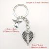 Guardian Angel Wings Keychain keyring- Heart Shaped