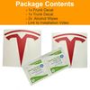Custom Cut Graphics Vinyl Logo Wrap for Tesla Model Y, Standard Wrap, 2 pc-Set (Gloss Red)