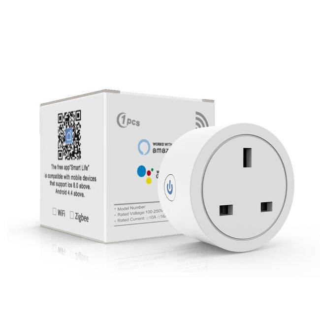 Tuya WIFI Smart Plug Work With Alexa Google Home Japanese Standard Smart Outlet  Timer/Countdown Relay Status Setting