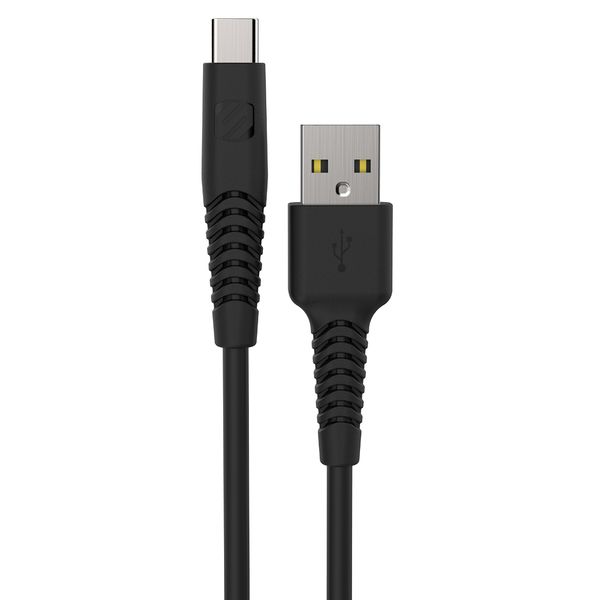 Scosche HDCA210 Syncable HD USB to Type-C Charge & Sync Heavy Duty Cable 10-ft. Black